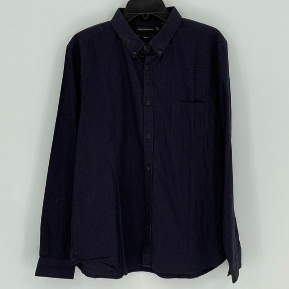 French Connection Men's Slim Purple Button Down - Picture 1 of 3